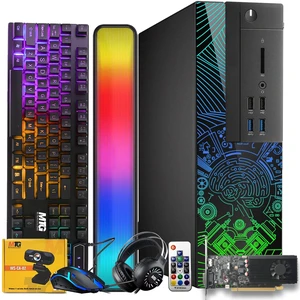 TechMagnet Lumos 8 Gaming Desktop Computer PC, i7, 8GB RAM, 256GB SSD, GTX 1650 Graphics, RGB KBM, Soundbar, Headphone, USB WiFi BT, Win 11 TechMagnet Lumos 8 Gaming Desktop Computer PC, i7, 8GB RAM, 256GB SSD, GTX 1650 Graphics, RGB KBM, Soundbar, Headphone, USB WiFi BT, Win 11
