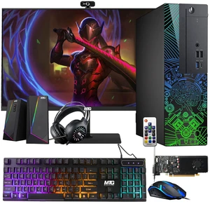 TechMagnet Lumos 8 Gaming Desktop Computer PC, i5, 16GB RAM, 512GB SSD, GTX 1650 Graphics, 24 Inch Monitor, RGB KBM, Speaker, Headphone, USB WiFi BT, Win 11 TechMagnet Lumos 8 Gaming Desktop Computer PC, i5, 16GB RAM, 512GB SSD, GTX 1650 Graphics, 24 Inch Monitor, RGB KBM, Speaker, Headphone, USB WiFi BT, Win 11