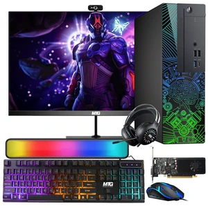 TechMagnet Lumos 8 Gaming Desktop Computer PC, i7, 16GB RAM, 512GB SSD, GTX 1650 Graphics, 27 Inch Monitor, RGB KBM, Soundbar, Headphone, USB WiFi BT, Win 11 TechMagnet Lumos 8 Gaming Desktop Computer PC, i7, 16GB RAM, 512GB SSD, GTX 1650 Graphics, 27 Inch Monitor, RGB KBM, Soundbar, Headphone, USB WiFi BT, Win 11