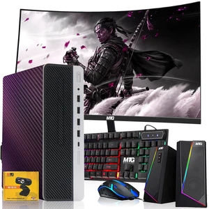 HP G3 Chameleon Desktop Computer Gaming PC, i5, 16GB RAM, 512GB SSD, GTX 1650 Graphics, 24 Inch Curved Monitor, RGB KBM, Speaker, USB WiFi BT, Win 11 HP G3 Chameleon Desktop Computer Gaming PC, i5, 16GB RAM, 512GB SSD, GTX 1650 Graphics, 24 Inch Curved Monitor, RGB KBM, Speaker, USB WiFi BT, Win 11
