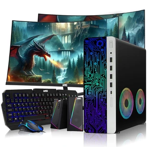 TechMagnet HP G3 Desktop Computer Gaming PC, i7, 16GB RAM, 512GB SSD, GTX 1650 Graphics, Dual 24 Inch Curved Monitor, RGB KBM, Speaker, USB WiFi BT, Win 11 TechMagnet HP G3 Desktop Computer Gaming PC, i7, 16GB RAM, 512GB SSD, GTX 1650 Graphics, Dual 24 Inch Curved Monitor, RGB KBM, Speaker, USB WiFi BT, Win 11