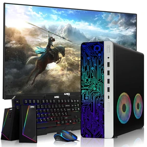 HP G3 Desktop Computer Gaming PC, i7, 16GB RAM, 512GB SSD, GTX 1650 Graphics, 24 Inch Monitor, RGB KBM, Speaker, USB WiFi BT, Win 11 HP G3 Desktop Computer Gaming PC, i7, 16GB RAM, 512GB SSD, GTX 1650 Graphics, 24 Inch Monitor, RGB KBM, Speaker, USB WiFi BT, Win 11