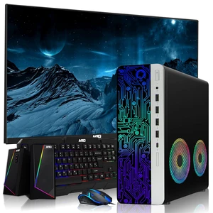 HP G4 Desktop Computer Gaming PC, i7, 16GB RAM, 512GB SSD, GTX 1650 Graphics, 27 Inch Monitor, RGB KBM, Speaker, USB WiFi BT, Win 11 HP G4 Desktop Computer Gaming PC, i7, 16GB RAM, 512GB SSD, GTX 1650 Graphics, 27 Inch Monitor, RGB KBM, Speaker, USB WiFi BT, Win 11
