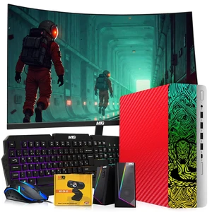 TechMagnet Cobra Carbon Red Desktop Computer Gaming PC, i7, 16GB RAM, 512GB SSD, GTX 1650 Graphics, 24 Inch Curved Monitor, RGB KBM, Speaker, Webcam, USB WiFi BT, Win 11 TechMagnet Cobra Carbon Red Desktop Computer Gaming PC, i7, 16GB RAM, 512GB SSD, GTX 1650 Graphics, 24 Inch Curved Monitor, RGB KBM, Speaker, Webcam, USB WiFi BT, Win 11