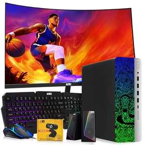 TechMagnet Cobra Desktop Computer Gaming PC, i7, 16GB RAM, 512GB SSD, GTX 1650 Graphics, 24 Inch Curved Monitor, RGB KBM, Speaker, Webcam, USB WiFi BT, Win 11 TechMagnet Cobra Desktop Computer Gaming PC, i7, 16GB RAM, 512GB SSD, GTX 1650 Graphics, 24 Inch Curved Monitor, RGB KBM, Speaker, Webcam, USB WiFi BT, Win 11