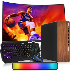 TechMagnet HP G4 Desktop Computer Gaming PC, i5, 16GB RAM, 512GB SSD, GTX 1650 Graphics, 24 Inch Curved Monitor, RGB KBM, Soundbar, USB WiFi BT, Win 11 TechMagnet HP G4 Desktop Computer Gaming PC, i5, 16GB RAM, 512GB SSD, GTX 1650 Graphics, 24 Inch Curved Monitor, RGB KBM, Soundbar, USB WiFi BT, Win 11