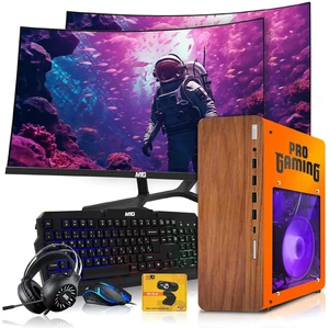 HP Full Dark Desktop Computer Gaming PC, Phoenix AMD Ryzen 3 Pro, 16GB RAM, 1TB SSD, RX 550 Graphics, Dual 32 Inch Curved Monitor, RGB KBM, Headphone, Webcam, USB WiFi BT, Win 11 HP Full Dark Desktop Computer Gaming PC, Phoenix AMD Ryzen 3 Pro, 16GB RAM, 1TB SSD, RX 550 Graphics, Dual 32 Inch Curved Monitor, RGB KBM, Headphone, Webcam, USB WiFi BT, Win 11