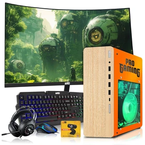 HP Full Light Desktop Computer Gaming PC, Phoenix AMD Ryzen 3 Pro, 16GB RAM, 512GB SSD, RX 550 Graphics, 27 Inch Curved Monitor, RGB KBM, Headphone, Webcam, USB WiFi BT, Win 11 HP Full Light Desktop Computer Gaming PC, Phoenix AMD Ryzen 3 Pro, 16GB RAM, 512GB SSD, RX 550 Graphics, 27 Inch Curved Monitor, RGB KBM, Headphone, Webcam, USB WiFi BT, Win 11