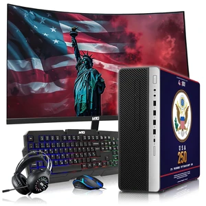 HP Liberty Edition, Desktop Computer Gaming PC, AMD Ryzen 3 Pro, 16GB RAM, 256GB SSD + 2x500GB HDD GTX 1650 Graphics, 24 Inch Curved Monitor, RGB KBM, Headphone, Webcam, USB WiFi BT, Win 11 HP Liberty Edition, Desktop Computer Gaming PC, AMD Ryzen 3 Pro, 16GB RAM, 256GB SSD + 2x500GB HDD GTX 1650 Graphics, 24 Inch Curved Monitor, RGB KBM, Headphone, Webcam, USB WiFi BT, Win 11