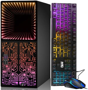 TechMagnet Horizon+ Gaming PC, i7, 16GB RAM, 256GB SSD, GTX 1650 4GB Graphics, RGB Keyboard & Mouse, USB WiFi BT, Win 11 TechMagnet Horizon+ Gaming PC, i7, 16GB RAM, 256GB SSD, GTX 1650 4GB Graphics, RGB Keyboard & Mouse, USB WiFi BT, Win 11