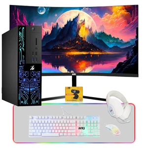 TechMagnet Siwa 6 Gaming PC, i3, 16GB RAM, 240GB SSD + 1TB HDD, GT 730 4GB Graphics, 24 Inch Curved Monitor, 4 in 1 Gaming Kit, USB WiFi BT, Win 11 TechMagnet Siwa 6 Gaming PC, i3, 16GB RAM, 240GB SSD + 1TB HDD, GT 730 4GB Graphics, 24 Inch Curved Monitor, 4 in 1 Gaming Kit, USB WiFi BT, Win 11