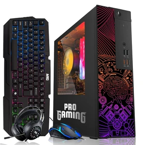 TechMagnet Desktop Computer PC, i5, 16GB RAM, 256GB SSD, GTX 1650 Graphics, RGB KBM, Headphone, USB WiFi BT, Win 11 TechMagnet Desktop Computer PC, i5, 16GB RAM, 256GB SSD, GTX 1650 Graphics, RGB KBM, Headphone, USB WiFi BT, Win 11