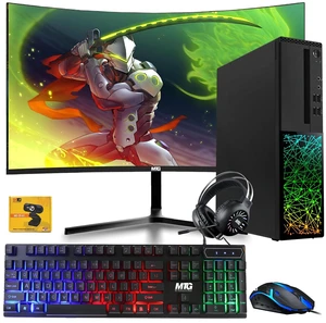 TechMagnet Galaxy Gaming PC, i5, 16GB RAM, 240GB SSD, RX 550 Graphics, 24 Inch Curved Monitor, RGB KBM, Headphone, Webcam, USB WiFi BT, Win 11 TechMagnet Galaxy Gaming PC, i5, 16GB RAM, 240GB SSD, RX 550 Graphics, 24 Inch Curved Monitor, RGB KBM, Headphone, Webcam, USB WiFi BT, Win 11