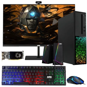 TechMagnet Galaxy Gaming PC, i5, 16GB RAM, 240GB SSD, RX 550 Graphics, 27 Inch Curved Monitor, RGB KBM, Speaker, Webcam, USB WiFi BT, Win 11 TechMagnet Galaxy Gaming PC, i5, 16GB RAM, 240GB SSD, RX 550 Graphics, 27 Inch Curved Monitor, RGB KBM, Speaker, Webcam, USB WiFi BT, Win 11