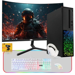 TechMagnet Galaxy Gaming PC, i5, 16GB RAM, 240GB SSD, RX 550 Graphics, 27 Inch Curved Monitor, 4 in 1 Gaming Kit, Webcam, USB WiFi BT, Win 11 TechMagnet Galaxy Gaming PC, i5, 16GB RAM, 240GB SSD, RX 550 Graphics, 27 Inch Curved Monitor, 4 in 1 Gaming Kit, Webcam, USB WiFi BT, Win 11