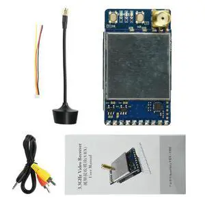 VRX-3301 3.3GHz FPV Video Receiver Module 64-Channel Analog Transmission for FatShark Goggles with Anti-Interference VRX-3301 3.3GHz FPV Video Receiver Module 64-Channel Analog Transmission for FatShark Goggles with Anti-Interference
