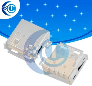 10PCS PCB Mount USB-A Female Connectors - Reliable Standard Solder Jacks for DIY Electronics 10PCS PCB Mount USB-A Female Connectors - Reliable Standard Solder Jacks for DIY Electronics