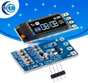 0.5 inch CH1115 Monochrome White OLED Display Module, 48x88 Pixel, I2C Interface, Portrait Orientation for 0.5 inch CH1115 Monochrome White OLED Display Module, 48x88 Pixel, I2C Interface, Portrait Orientation for