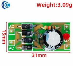1N4007 Full Bridge Rectifier Module, AC to DC Converter 12V 1A Filter Power Supply Board 1N4007 Full Bridge Rectifier Module, AC to DC Converter 12V 1A Filter Power Supply Board