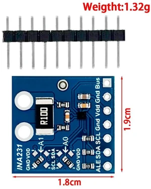 INA231 Current & Power Sensor Module (1PC) 1.8V IIC/I2C Interface,for -Compatible for Monitoring INA231 Current & Power Sensor Module (1PC) 1.8V IIC/I2C Interface,for -Compatible for Monitoring