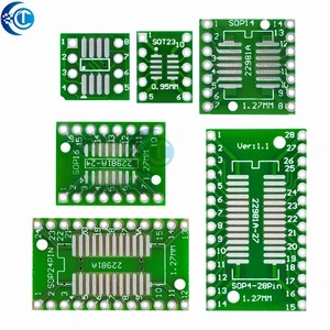 7-in-1 SMD to DIP Adapter Kit, 8-28 Pin Converter Board for SOP MSOP SSOP TSSOP SOT23 Components 7-in-1 SMD to DIP Adapter Kit, 8-28 Pin Converter Board for SOP MSOP SSOP TSSOP SOT23 Components