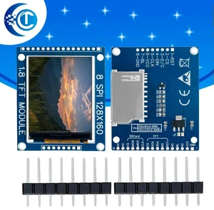 1PC 1.8 Inch SPI TFT LCD Display (128×160 Pixels) for -Compatible, 3.3V/5V Dual Voltage Support 1PC 1.8 Inch SPI TFT LCD Display (128×160 Pixels) for -Compatible, 3.3V/5V Dual Voltage Support