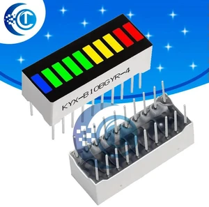Multi-Color Digital Segment LED Light Bar B10BRYGB 10-Grid Super Bright Flat Tube (2R+3Y+4G+1B) Multi-Color Digital Segment LED Light Bar B10BRYGB 10-Grid Super Bright Flat Tube (2R+3Y+4G+1B)