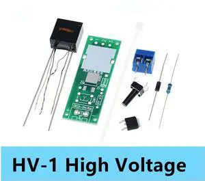 DC 3-5V HV-1 High Voltage Generator Module, DIY Arc Ignition Lighter Kit Arc Cigarette Igniter Arc Generator Board DC 3-5V HV-1 High Voltage Generator Module, DIY Arc Ignition Lighter Kit Arc Cigarette Igniter Arc Generator Board
