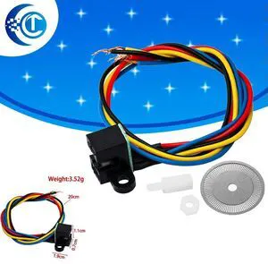 Photoelectric Speed Sensor Encoder Coded Disc Code Wheel For Freescale Car 5V For DIY Photoelectric Speed Sensor Encoder Coded Disc Code Wheel For Freescale Car 5V For DIY