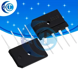 1PCS GBJ2510 Rectifier Bridge: 25A 1000V Diode Module with ZIP Package In Stock Now 1PCS GBJ2510 Rectifier Bridge: 25A 1000V Diode Module with ZIP Package In Stock Now