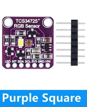 TCS34725 RGB Sensor (1PC): I²C Interface Color Module Compatible for /STM32 (Testing/Prototyping) TCS34725 RGB Sensor (1PC): I²C Interface Color Module Compatible for /STM32 (Testing/Prototyping)