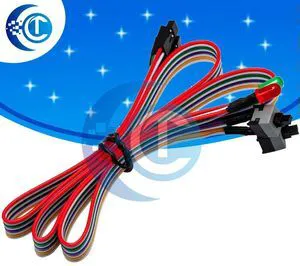 65cm PC Motherboard ATX Power On Off Reset Switch Cable With LED Light Desktop Computer External Power Reset Switch 65cm PC Motherboard ATX Power On Off Reset Switch Cable With LED Light Desktop Computer External Power Reset Switch