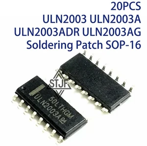 20PCS ULN2003 ULN2003A ULN2003ADR ULN2003AG Soldering Patch SOP-16 20PCS ULN2003 ULN2003A ULN2003ADR ULN2003AG Soldering Patch SOP-16