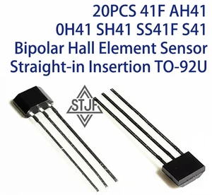 20PCS 41F AH41 0H41 SH41 SS41F S41 Bipolar Hall Element Sensor Straight-in Insertion TO-92U 20PCS 41F AH41 0H41 SH41 SS41F S41 Bipolar Hall Element Sensor Straight-in Insertion TO-92U