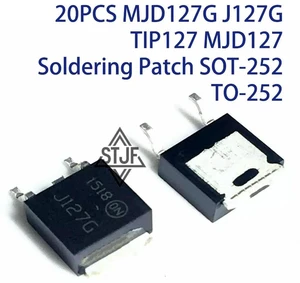 20PCS MJD127G J127G TIP127 MJD127 Soldering Patch SOT-252 TO-252 20PCS MJD127G J127G TIP127 MJD127 Soldering Patch SOT-252 TO-252
