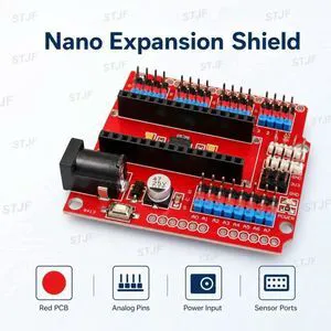 1PCS/LOT Multi-Function For Nano Shield Expansion Board for Electric DIY SCM - Orange + Black (NANO SHIELD) For nano 3.0 1PCS/LOT Multi-Function For Nano Shield Expansion Board for Electric DIY SCM - Orange + Black (NANO SHIELD) For nano 3.0