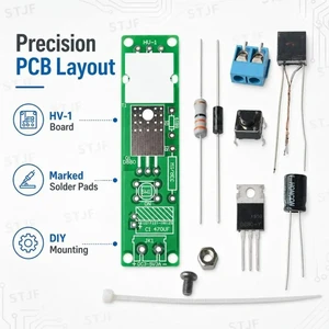 HV-1 High Voltage Igniter DIY DC3-5V DIY Kit High Voltage Generator Arc Igniter Lighter Kit for DIY Electronic Production Suite HV-1 High Voltage Igniter DIY DC3-5V DIY Kit High Voltage Generator Arc Igniter Lighter Kit for DIY Electronic Production Suite