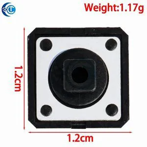 25PCS 12×12×7.3mm Tactile Push Button Switches Kit, CLT Momentary Switches with 5-Color Key Caps, DIY Keypad Panel for 25PCS 12×12×7.3mm Tactile Push Button Switches Kit, CLT Momentary Switches with 5-Color Key Caps, DIY Keypad Panel for