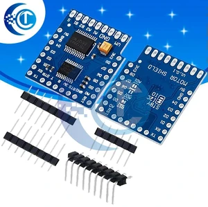 for WeMos D1 Mini Motor Driver Shield Set: TB6612FNG I2C Dual Motor Controller with Serial Potentiometer for WeMos D1 Mini Motor Driver Shield Set: TB6612FNG I2C Dual Motor Controller with Serial Potentiometer