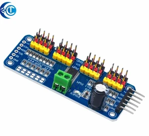 CLT 16-Channel 12-Bit PWM/Servo Driver Module (1PCS): PCA9685 I2C Interface Compatible with Raspberry Pi Shield CLT 16-Channel 12-Bit PWM/Servo Driver Module (1PCS): PCA9685 I2C Interface Compatible with Raspberry Pi Shield