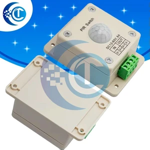 DC 12-24V Infrared PIR Motion Sensor Switch Programmable LED Controller Module Adjustable Delay Time DC 12-24V Infrared PIR Motion Sensor Switch Programmable LED Controller Module Adjustable Delay Time