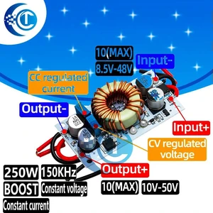 250W 10A DC-DC Boost Step-Up Module Non-Isolated Constant Current Power Board for LED Drivers Mobile Power 1PC 250W 10A DC-DC Boost Step-Up Module Non-Isolated Constant Current Power Board for LED Drivers Mobile Power 1PC