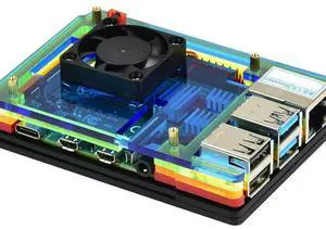 Colorful Acrylic Case for Raspberry Pi 4, with Cooling Fan Colorful Acrylic Case for Raspberry Pi 4, with Cooling Fan