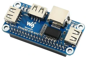 ETH/USB HUB HAT,Ethernet for Raspberry Pi, 1x RJ45, 3x USB ETH/USB HUB HAT,Ethernet for Raspberry Pi, 1x RJ45, 3x USB