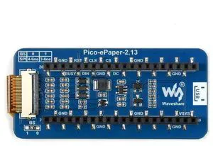 Pico-ePaper-2.13-B,2.13inch E-Paper E-Ink Display Module (B) for Raspberry Pi Pico, 250x122, Red / Black / White, SPI Pico-ePaper-2.13-B,2.13inch E-Paper E-Ink Display Module (B) for Raspberry Pi Pico, 250x122, Red / Black / White, SPI