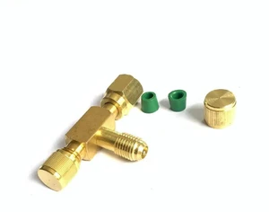 Air Conditioning and Refrigeration Equipment Three-way Valve, Liquid Filling Tool, Leak Detection Valve Copper Tee with Sealing Air Conditioning and Refrigeration Equipment Three-way Valve, Liquid Filling Tool, Leak Detection Valve Copper Tee with Sealing