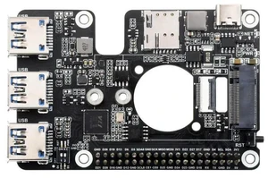 PCIe to M.2 4G/5G And USB 3.2 HAT for Raspberry Pi 5,Compatible with SIMCom/Quectel 4G/5G modules,Raspberry Pi 5 HAT,High-speed PCIe to M.2 4G/5G And USB 3.2 HAT for Raspberry Pi 5,Compatible with SIMCom/Quectel 4G/5G modules,Raspberry Pi 5 HAT,High-speed
