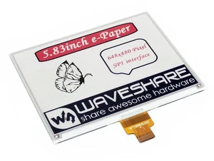 5.83inch E-Ink Display HAT 648*480 Resolution Red Black White Three Color for Raspberry Pi 5.83inch E-Ink Display HAT 648*480 Resolution Red Black White Three Color for Raspberry Pi