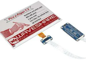 7.5inch E-Paper E-Ink Display Module (B) for Raspberry Pi Pico 800X480 Red / Black / White SPI,Pico-ePaper-7.5-B 7.5inch E-Paper E-Ink Display Module (B) for Raspberry Pi Pico 800X480 Red / Black / White SPI,Pico-ePaper-7.5-B