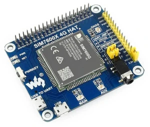 SIM7600G-H 4G HAT For Raspberry Pi, LTE Cat-4 4G / 3G / 2G Support, GNSS Positioning, Global Band SIM7600G-H 4G HAT For Raspberry Pi, LTE Cat-4 4G / 3G / 2G Support, GNSS Positioning, Global Band